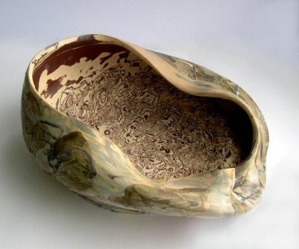 Finch Ceramics Marbled Vessel 2